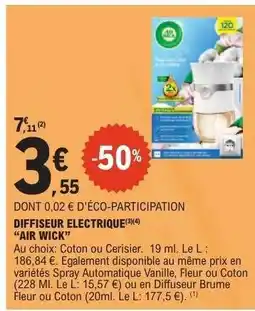 E.Leclerc DIFFUSEUR ELECTRIQUE “AIR WICK” offre