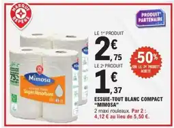 E.Leclerc ESSUIE-TOUT BLANC COMPACT “MIMOSA” offre