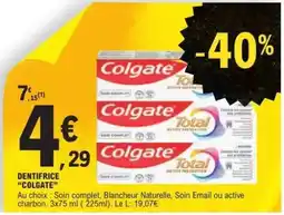 E.Leclerc Dentifrice Colgate offre