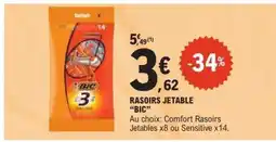 E.Leclerc RASOIRS JETABLE “BIC” offre
