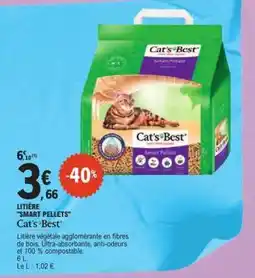 E.Leclerc LITIÈRE SMART PELLETS Cat's Best offre