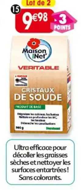Maximo Lot de 2 cristaux de soude offre