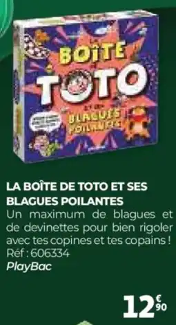 Auchan La boîte de toto et ses blagues poilantes offre