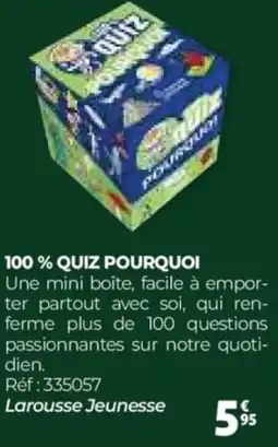 Auchan 100% quiz pourquoi offre