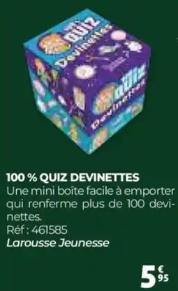 Auchan 100% quiz devinettes offre