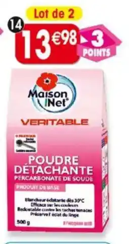 Maximo Lot de 2 poudres détachantes au percarbonate de soude offre