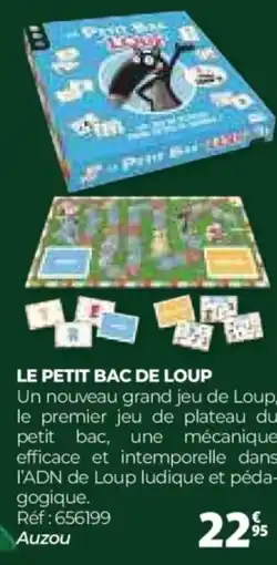 Auchan Le petit bac de loup offre