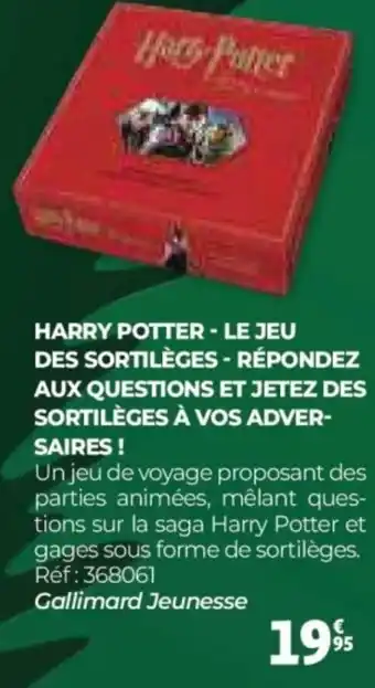 Auchan Harry potter - le jeu des sortilèges - répondez aux questions et jetez des sortilèges à vos adver- saires! offre