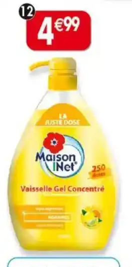 Maximo Liquide vaisselle concentré agrumes offre