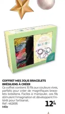 Auchan Coffret mes jolis bracelets brésiliens à créer offre