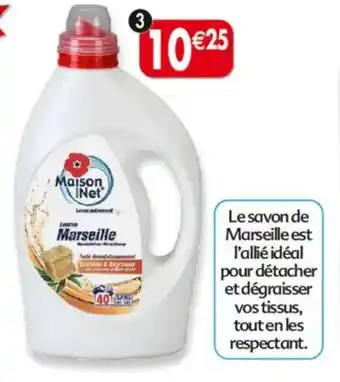 Maximo Lessive au savon de marseille offre
