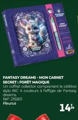 Auchan Fantasy dreams - mon carnet secret: forêt magique offre