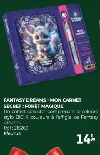Auchan Fantasy dreams - mon carnet secret: forêt magique offre