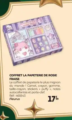 Auchan Coffret la papeterie de rosie fraise offre