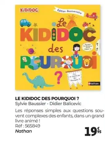 Auchan Le kididoc des pourquoi ? offre
