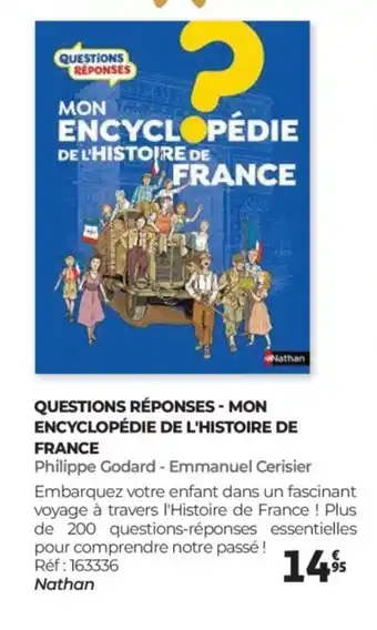 Auchan Questions réponses - mon encyclopédie de l'histoire de france offre