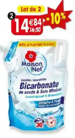Maximo Lot de 2 recharges de lessive au bicarbonate & sels minéraux offre