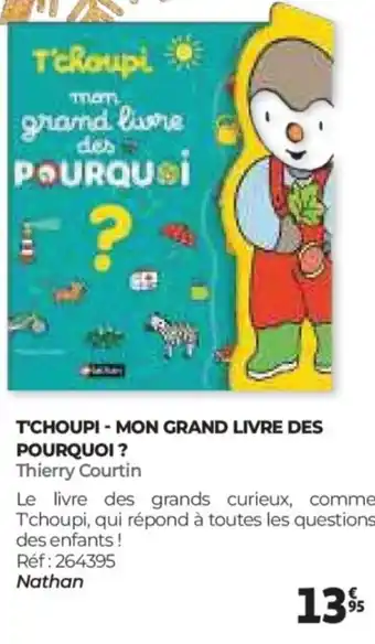 Auchan T'choupi - mon grand livre des pourquoi ? offre