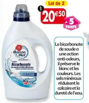 Maximo Lot de 2 lessives au bicarbonate & sels minéraux offre