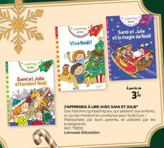 Auchan J'apprends à lire avec sami et julie offre