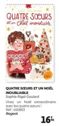 Auchan Quatre sœurs et un noël inoubliable offre