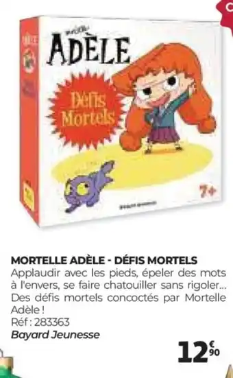 Auchan Mortelle adèle - défis mortels offre