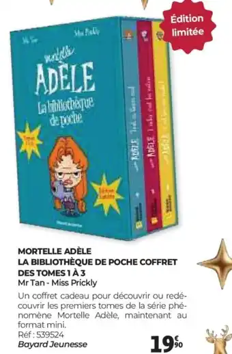 Auchan Mortelle adèle la bibliothèque de poche coffret des tomes 1 à 3 offre