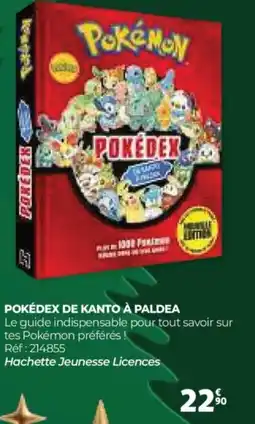Auchan POKEMON Pokédex de kanto à paldea offre