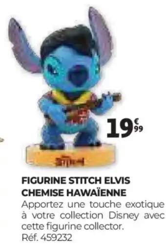 Auchan Figurine stitch elvis chemise hawaïenne offre