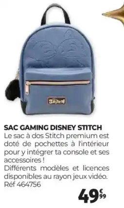 Auchan Sac gaming disney stitch offre