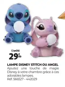 Auchan Lampe disney stitch ou angel offre