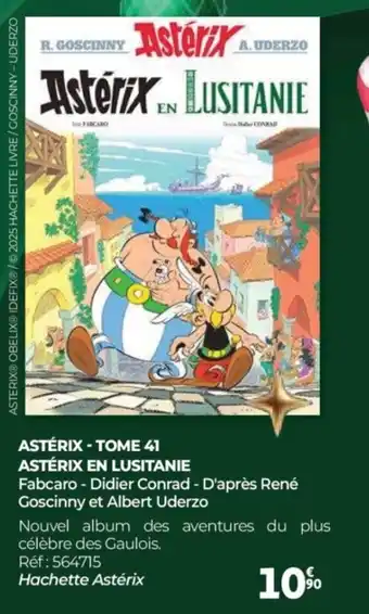 Auchan Astérix - tome 41 astérix en lusitanie offre