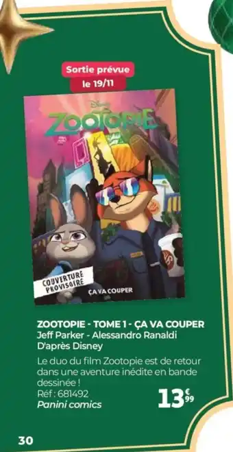 Auchan Zootopie - tome 1 - ça va couper offre