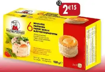 Maximo 6 bouchées à garnir offre