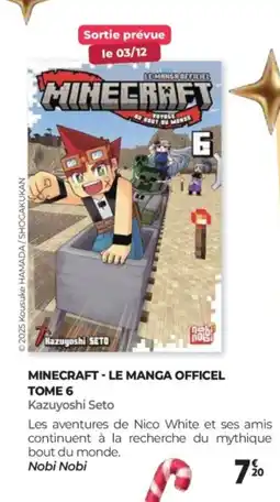 Auchan MINECRAFT Le manga officel tome 6 offre