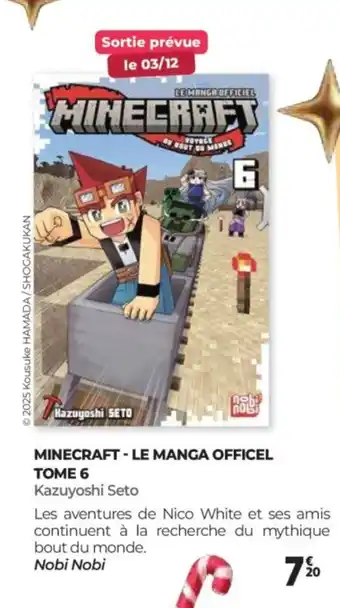 Auchan MINECRAFT Le manga officel tome 6 offre