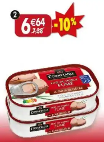 Maximo Lot de 2 boîtes foie de morue msc fumé au bois de hêtre offre