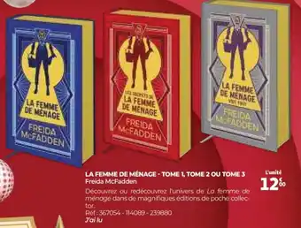 Auchan La femme de ménage - tome 1, tome 2 ou tome 3 offre