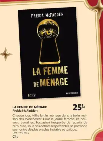 Auchan FREIDA MCFADDEN La femme de ménage offre