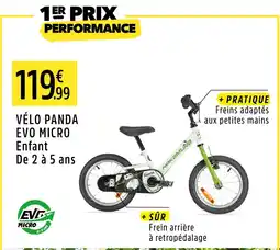 Intersport Nakamura Vélo Panda Evo Micro Enfant offre