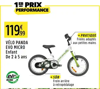 Intersport Nakamura Vélo Panda Evo Micro Enfant offre