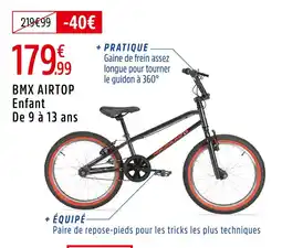Intersport NAKAMURA BMX AIRTOP Enfant offre
