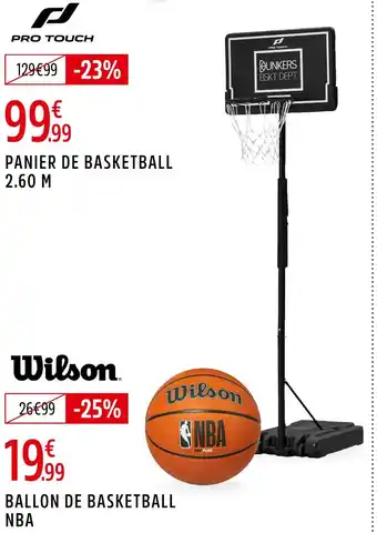 Intersport PRO TOUCH Panier de basketball offre