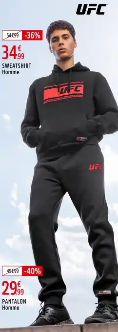 Intersport UFC Sweatshirt homme offre