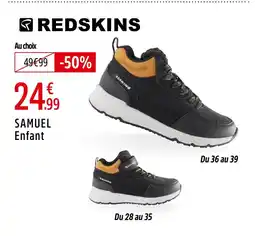 Intersport REDSKINS Samuel Enfant Du 36 au 39 offre