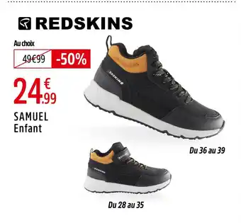 Intersport REDSKINS Samuel Enfant Du 36 au 39 offre