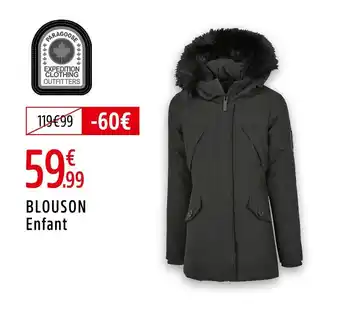Intersport PARAGOOSE Blouson Enfant offre