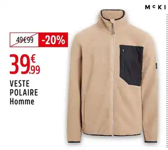 Intersport MCKI Veste Polaire Homme offre