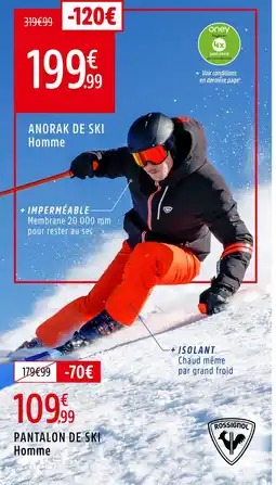 Intersport Rossignol Anorak de ski Homme offre
