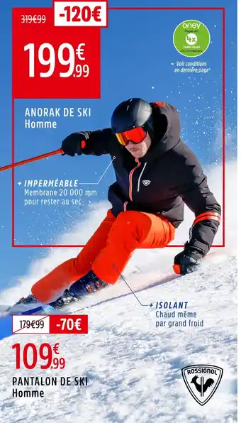 Intersport Rossignol Anorak de ski Homme offre